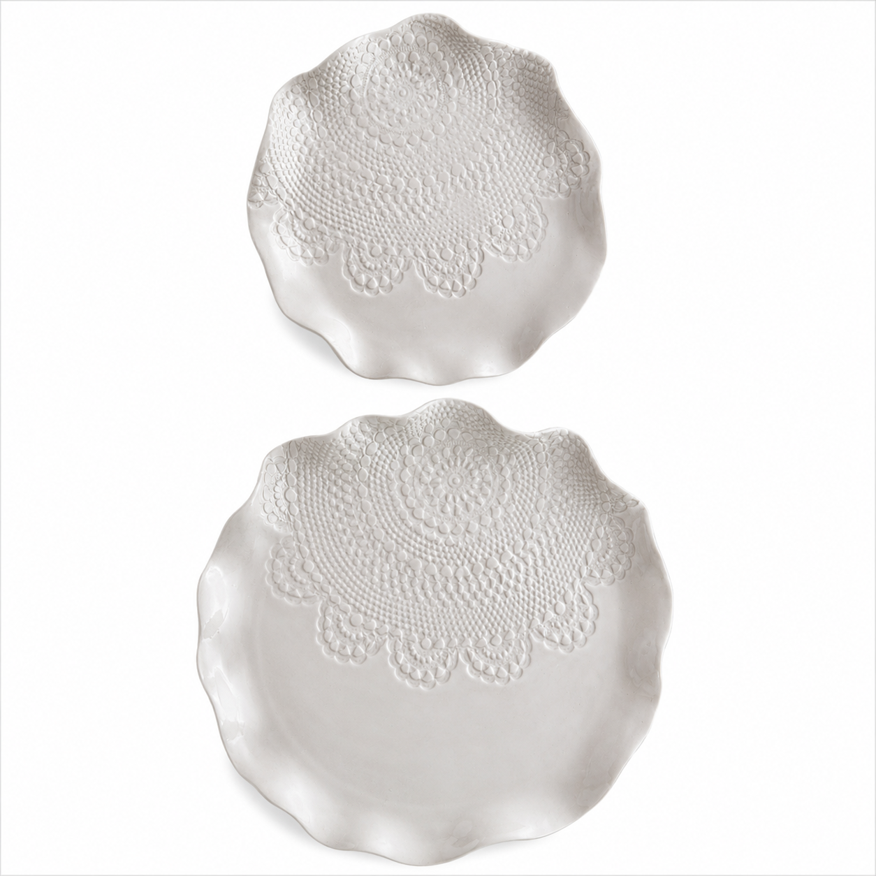 Dantel - Handcrafted Ceramic Plates Set of 2