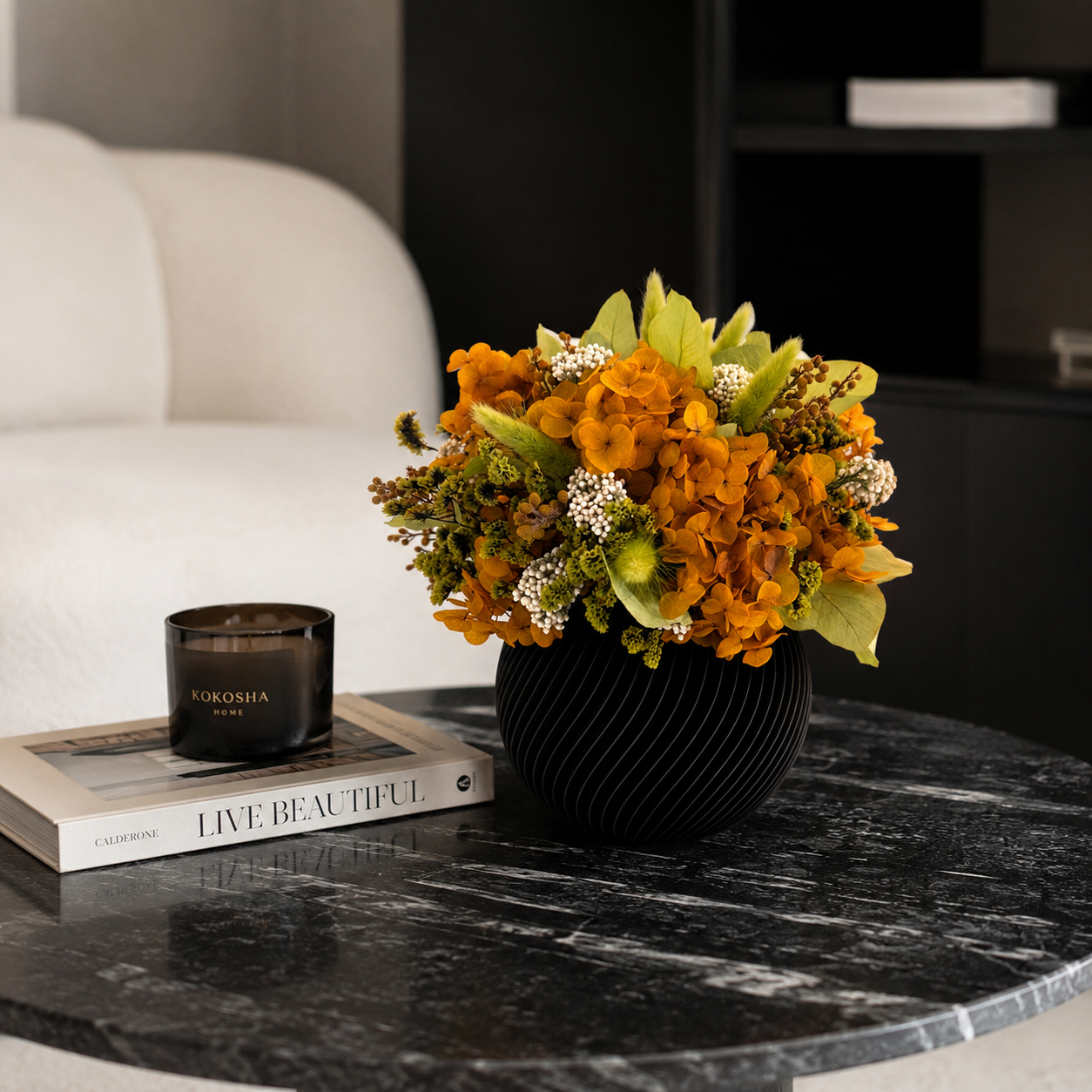 Saffron - Preserved Flower Arrangement