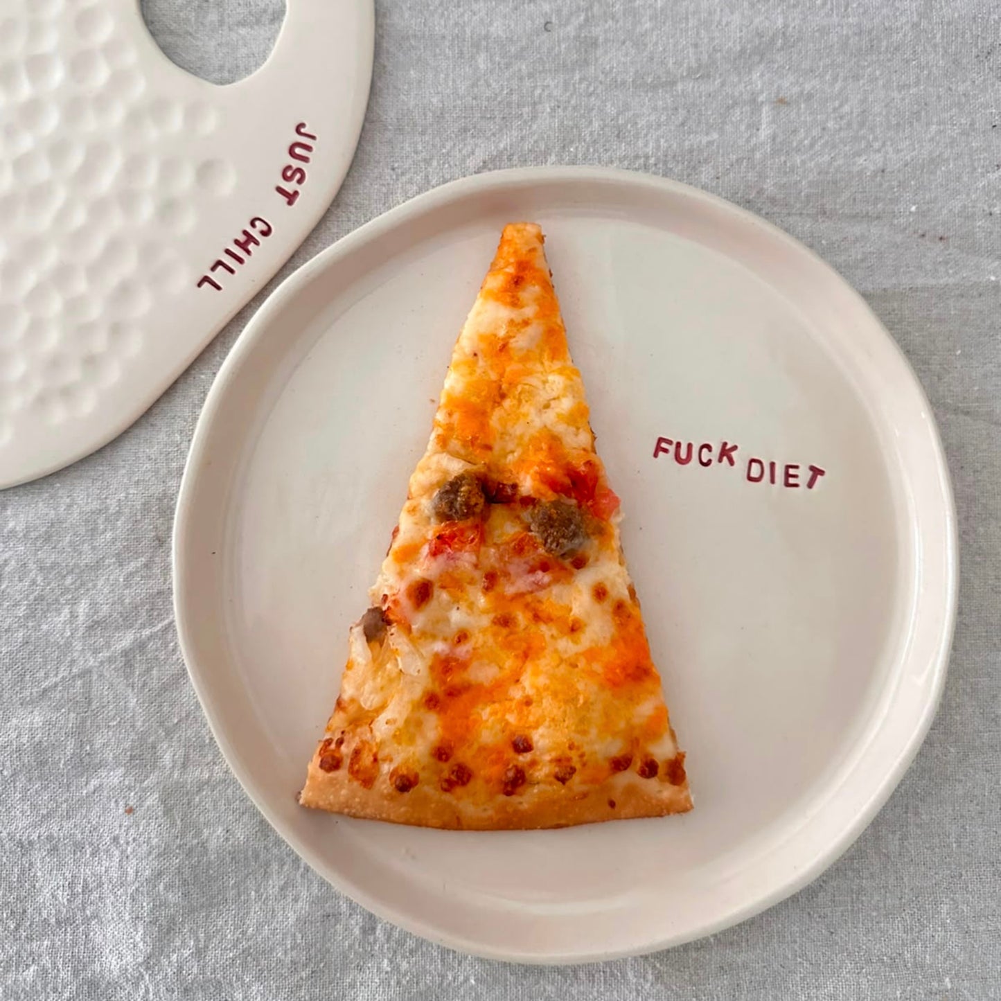 F Plate - Handcrafted Ceramic Plate