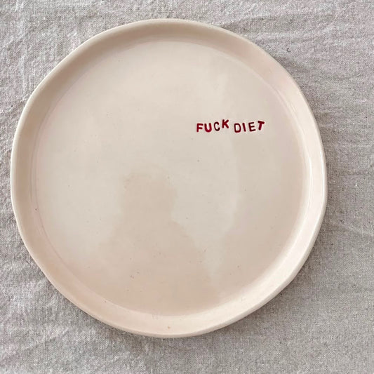 F Plate - Handcrafted Ceramic Plate